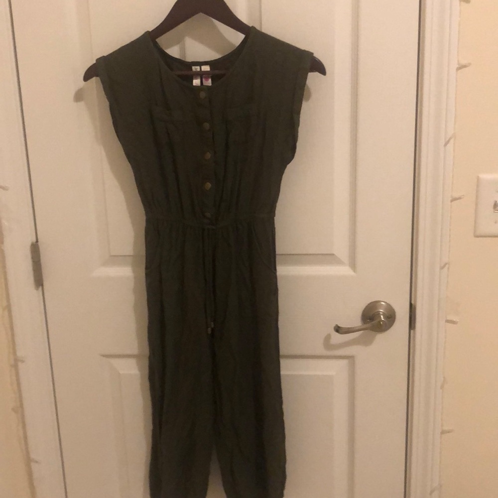 Army green jumpsuit